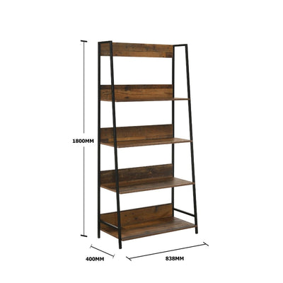 Abbey Ladder Bookcase Shelf (wide) with 4 Shelves