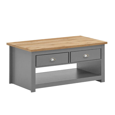 Lisbon Living 3 Piece Set: 2 Door TV Unit, 1 Door Sideboard, Coffee Table in Grey