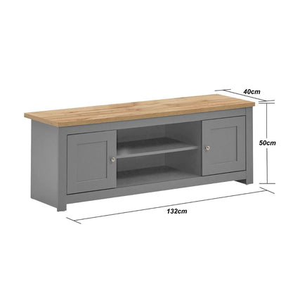 Lisbon Living 3 Piece Set: 2 Door TV Unit, 1 Door Sideboard, Coffee Table in Grey