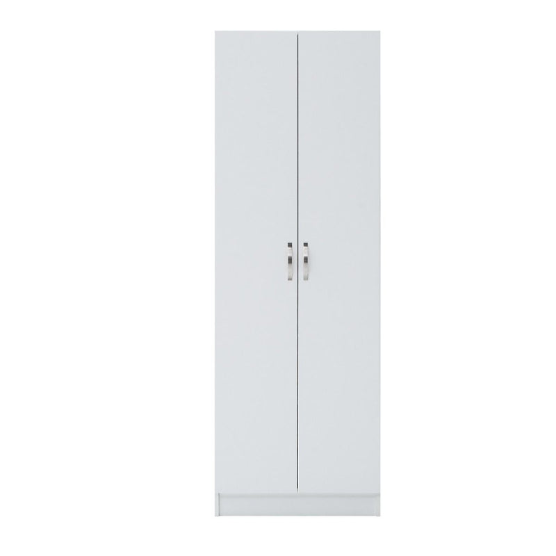 Essentials 2 Door White Wardrobe