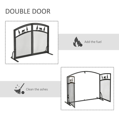 Fire Guard With Double Doors