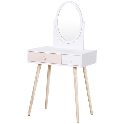 Children's Heart Handle Dressing Table, With Storage