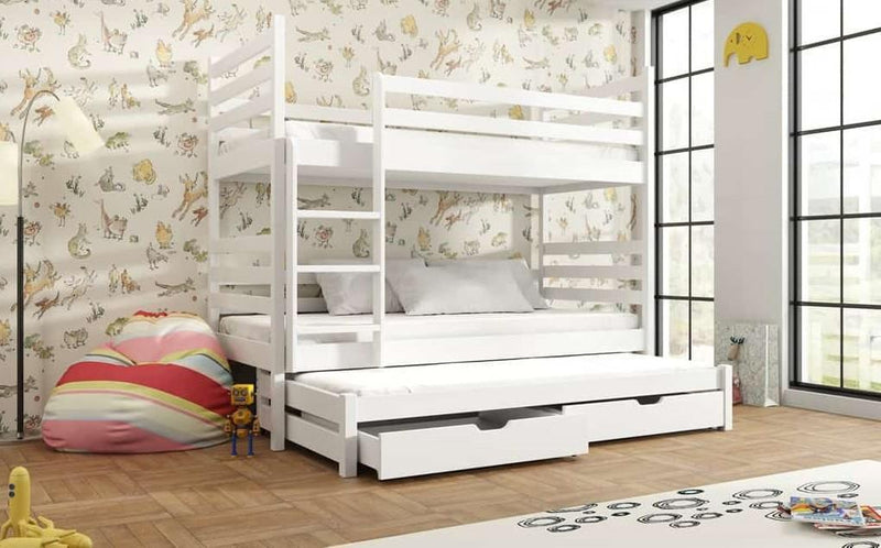 Tomi Bunk Bed with Trundle and Storage