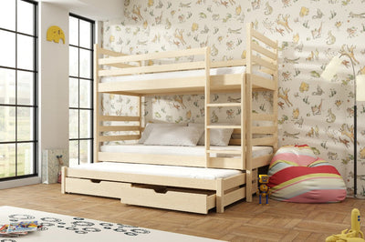 Tomi Bunk Bed with Trundle and Storage