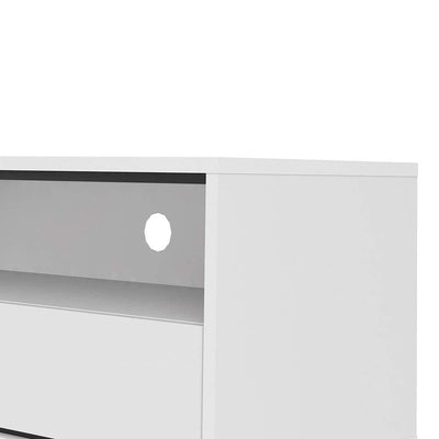 Ry TV Unit - Matt White - 1 door + 1 drawer