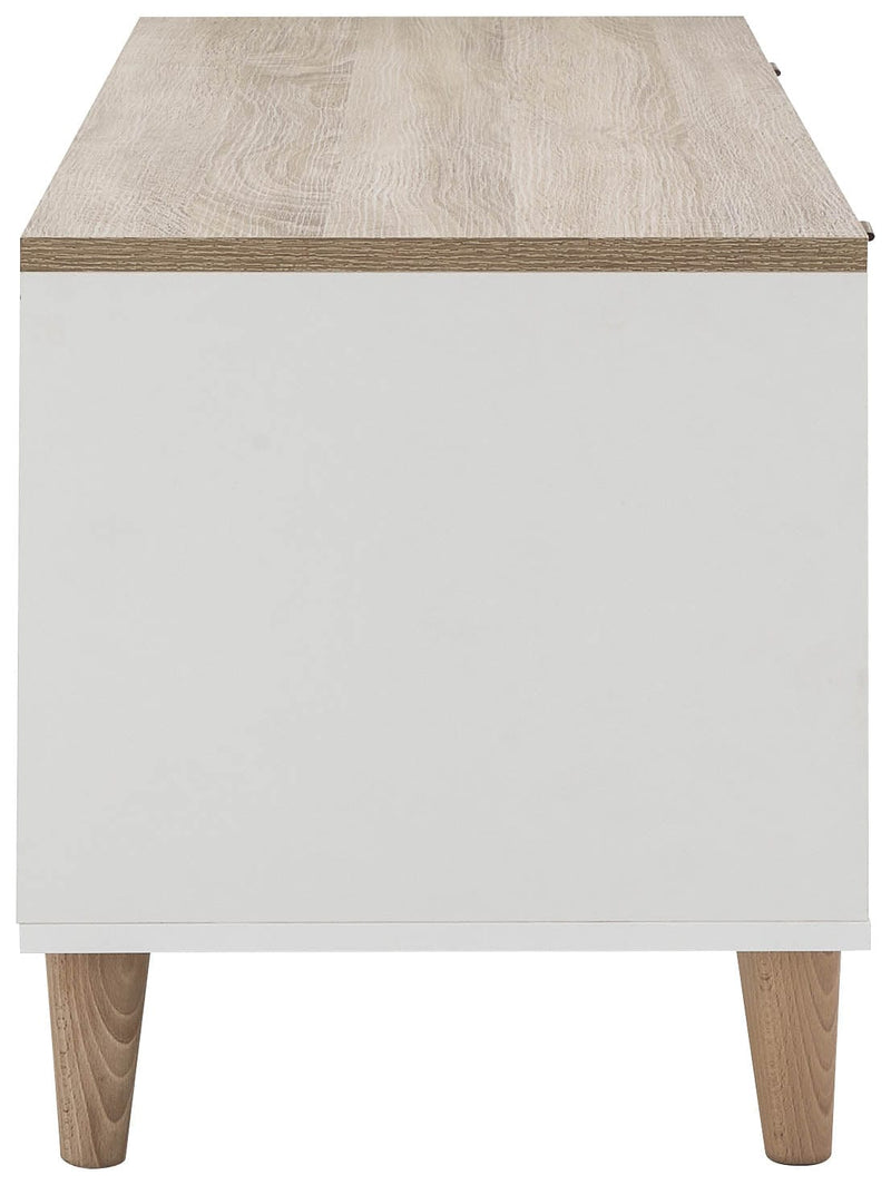 Alma Large Tv Unit White/Oak - GFW