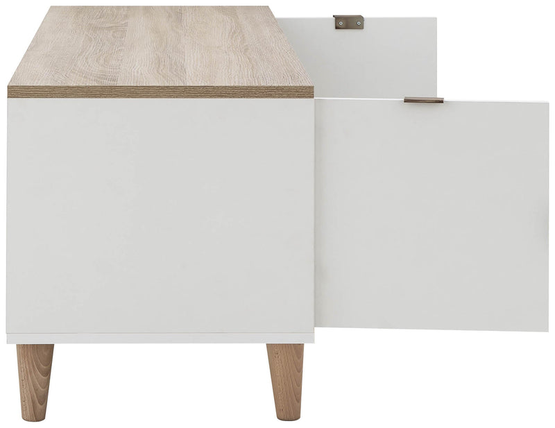 Alma Large Tv Unit White/Oak - GFW