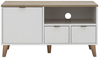 Alma Small Tv Unit White/Oak - GFW