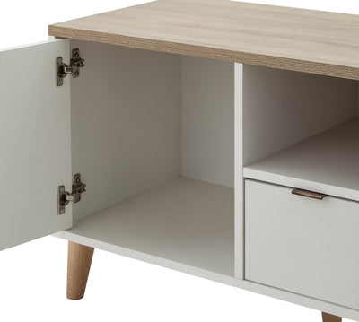 Alma Small Tv Unit White/Oak - GFW