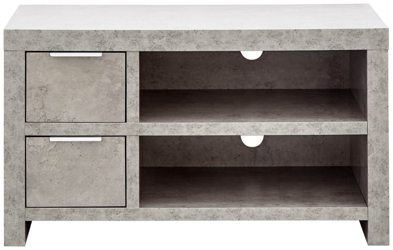 Bloc 2 Drawer Tv Unit Concrete - GFW