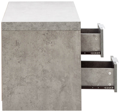 Bloc 2 Drawer Tv Unit Concrete - GFW