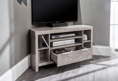 Bloc Corner Tv Unit Concrete - GFW