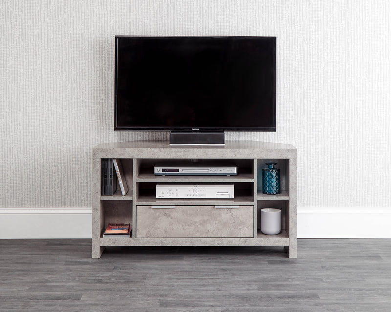 Bloc Corner Tv Unit Concrete - GFW