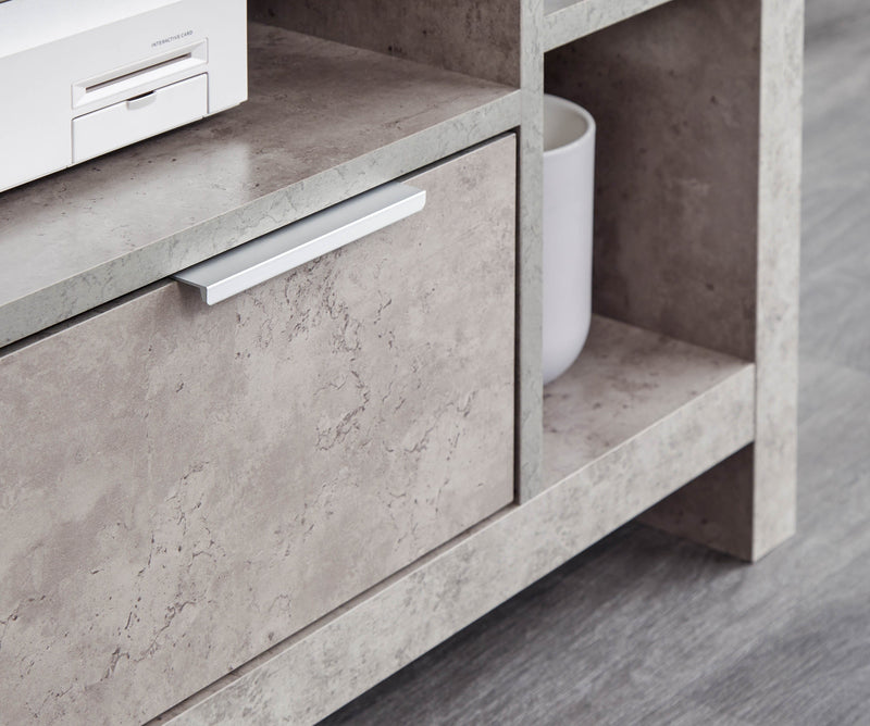 Bloc Corner Tv Unit Concrete - GFW