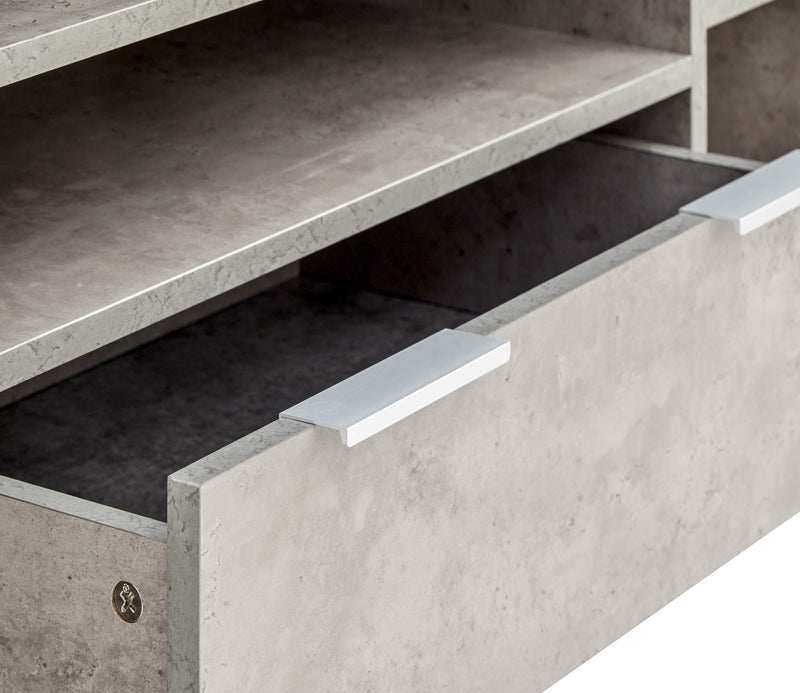 Bloc Corner Tv Unit Concrete - GFW