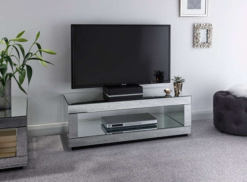 Capri Cube Tv Unit Mirrored - GFW