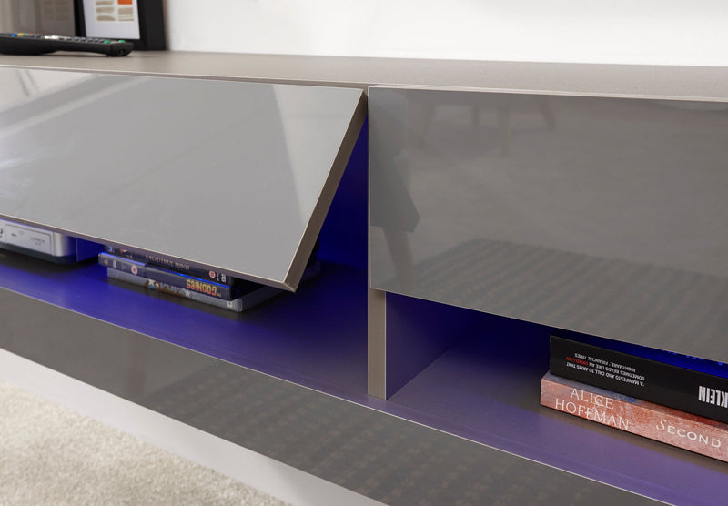 Galicia 150Cm Wall TV Unit With Led Grey