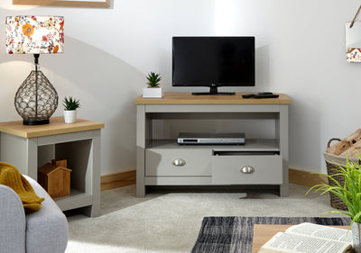 Lancaster Corner TV Unit Grey