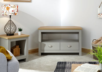 Lancaster Corner TV Unit Grey