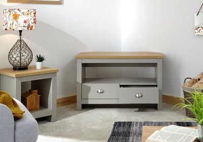 Lancaster Corner TV Unit Grey