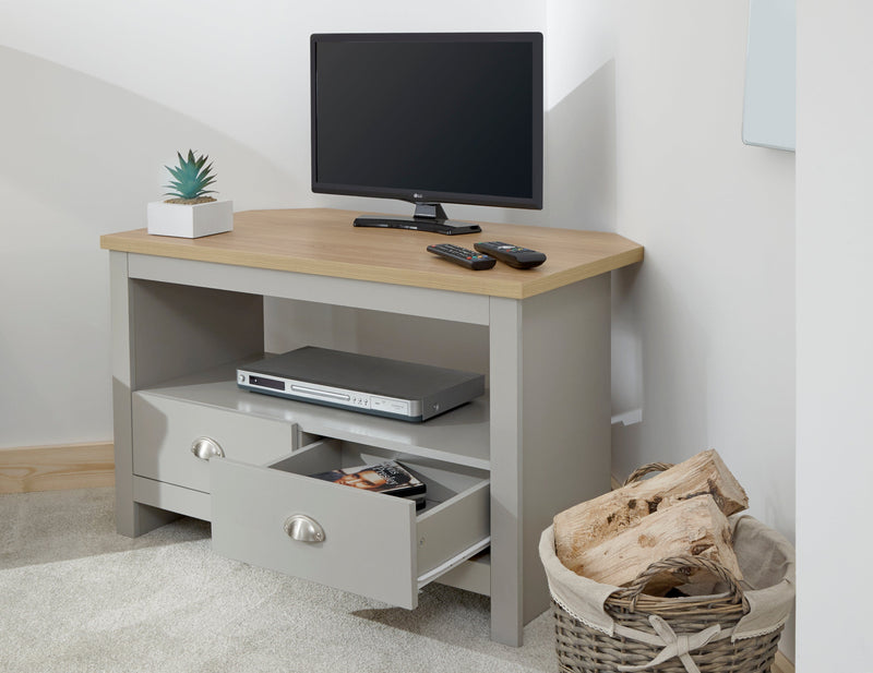 Lancaster Corner TV Unit Grey