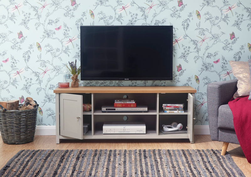 Lancaster Large TV Cabinet Grey