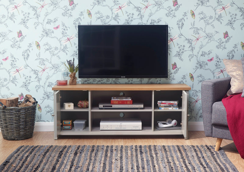 Lancaster Large TV Cabinet Grey