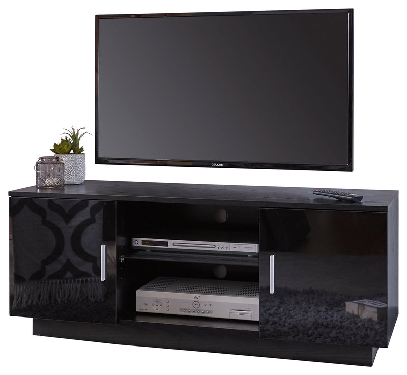 Lima High Gloss TV Unit  Black