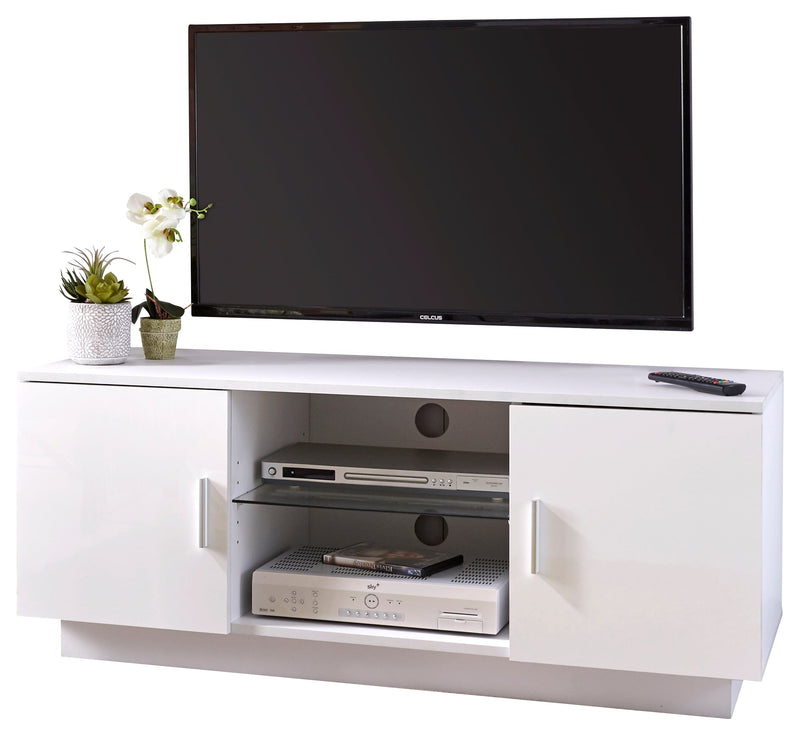 Lima High Gloss TV Unit  White