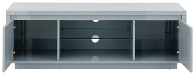 Polar High Gloss Led Large TV Unit Grey