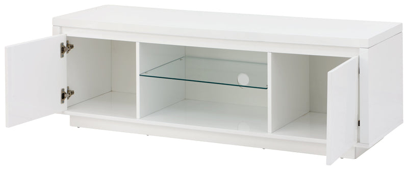 Polar High Gloss Led Large TV Unit White