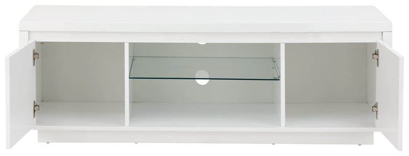 Polar High Gloss Led Large TV Unit White