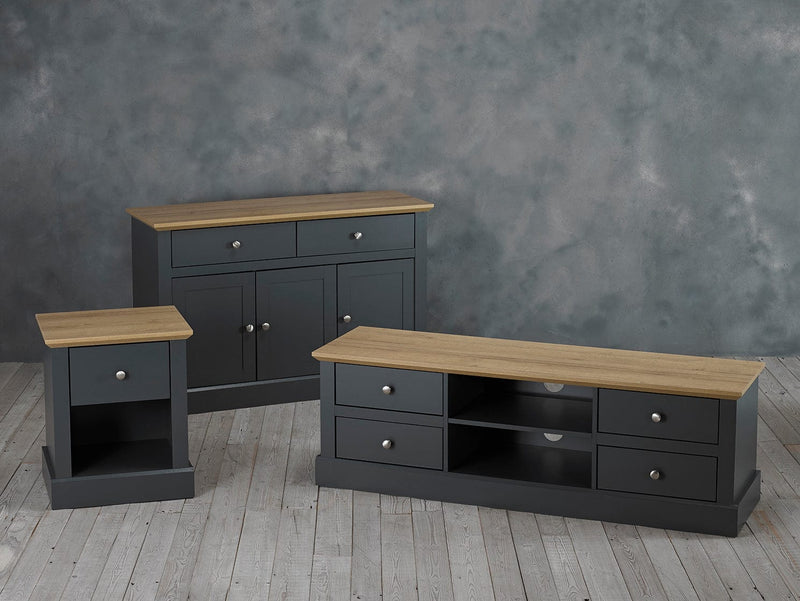 Devon TV Unit Charcoal