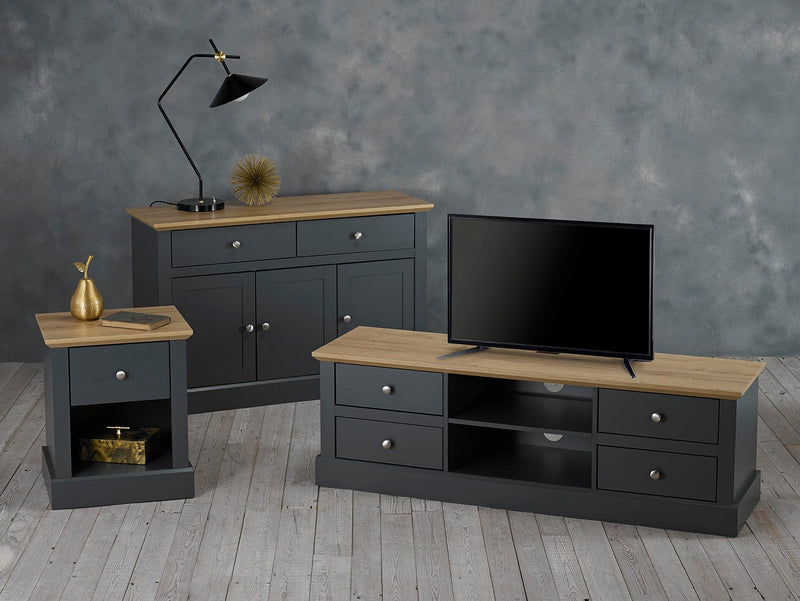 Devon TV Unit Charcoal