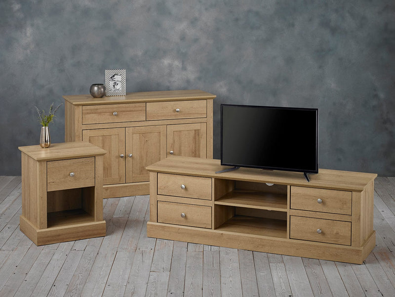 Devon TV Unit Oak