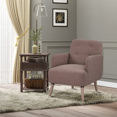 Upholstered Armchair, Brown