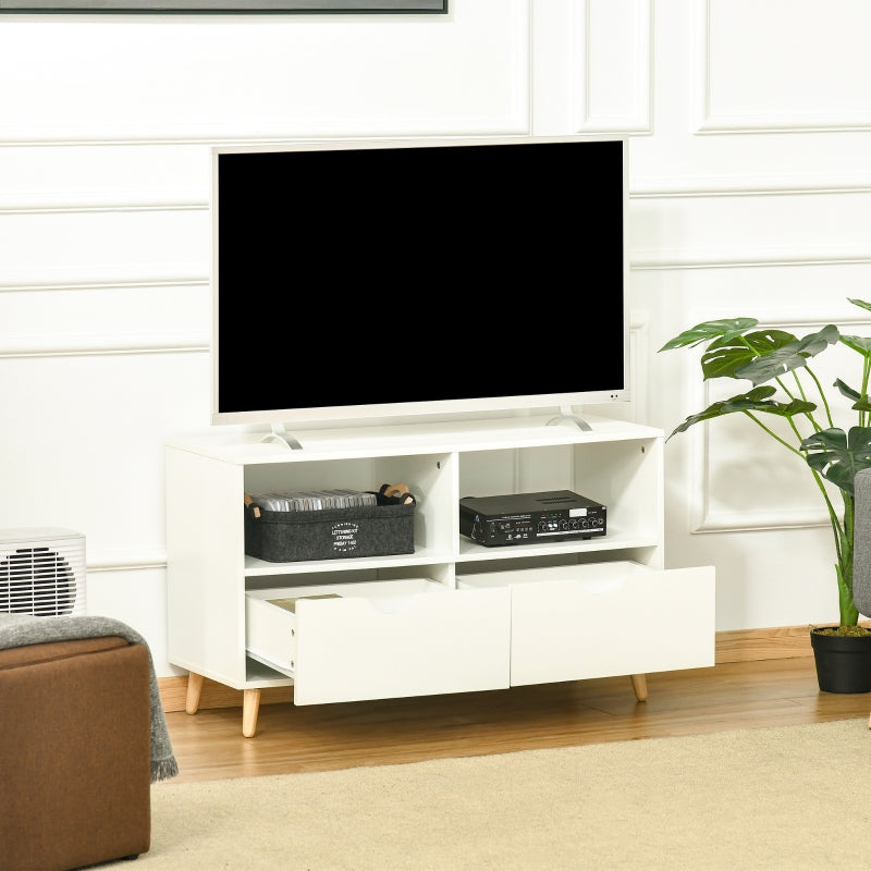 TV Stand Cabinet For TVs Up To 42, White