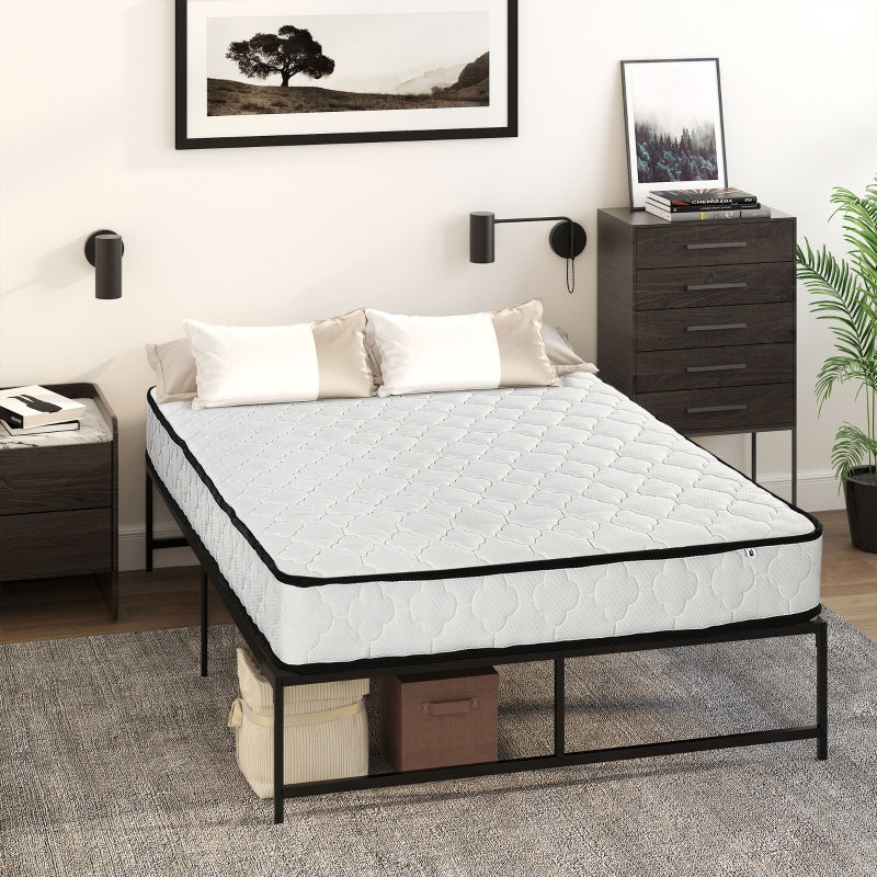 4.5ft Double Mattress, White