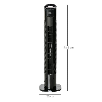 Freestanding Tower Fan Black