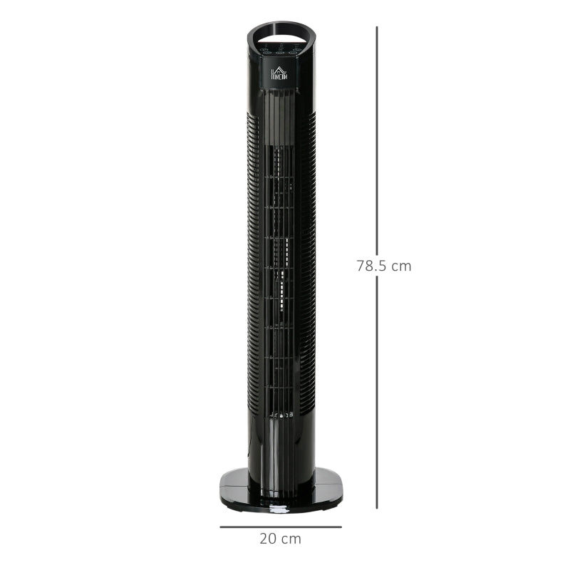 Freestanding Tower Fan Black