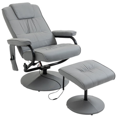 Manual Sofa Reclining Armchair PU Leather Massage