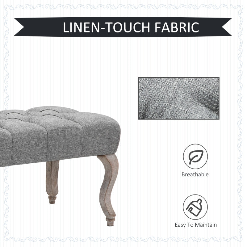 Tufted Upholstered Accent Bench , Hallway