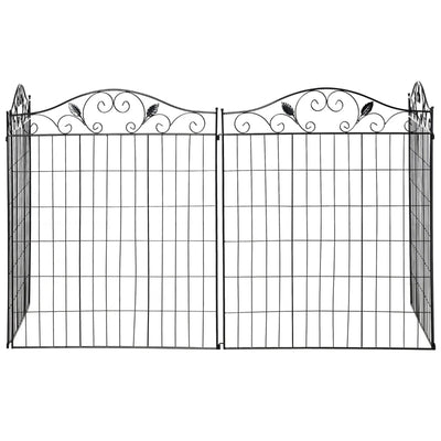 Garden Decorative Fence 4 Panels