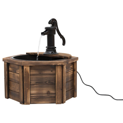 Wooden Electric Water Fountain Garden Ornament