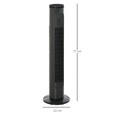 30'' Freestanding Tower Fan, Dark Grey