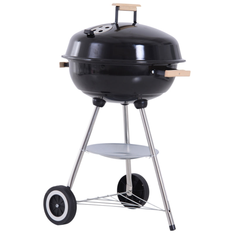 Portable Round Kettle Charcoal Grill BBQ Smoker