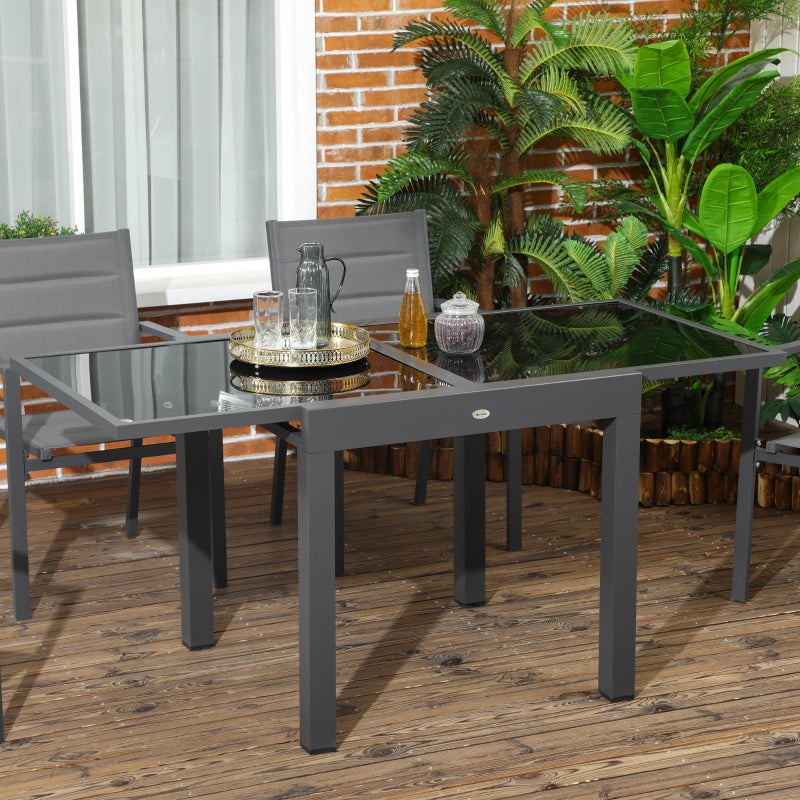 Extending Garden Table- Black