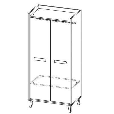 Werso W1 Wardrobe 90cm