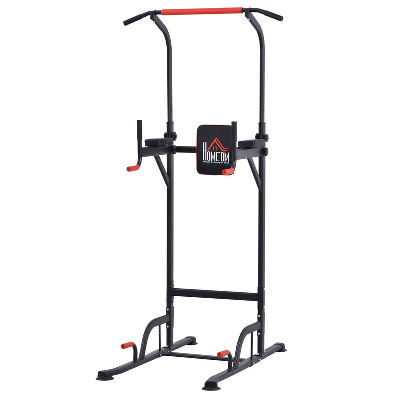 HOMCOM Pull Up Station Bar Power Tower Station for Home Office Gym Traning Workout Equipment