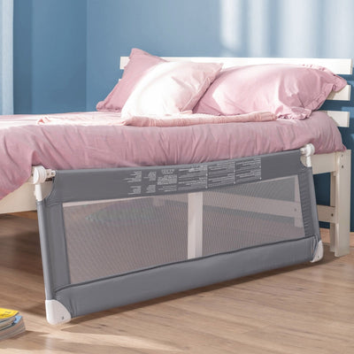 Children's Protective Bed-Side Guard - Grey